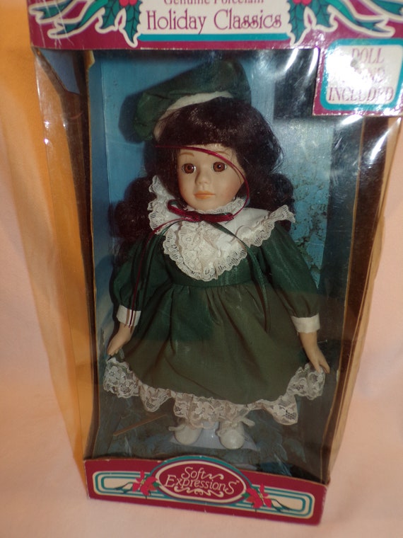 soft expressions holiday classics porcelain doll
