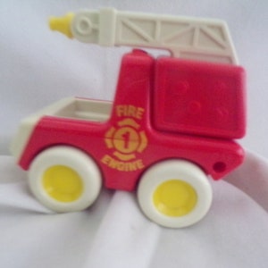 Tonka Red and White Plastic Fire Engine with Moving Parts