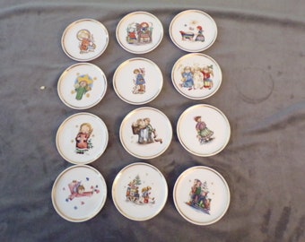 Vintage Berta Hummel Museum Miniature Plate Collection