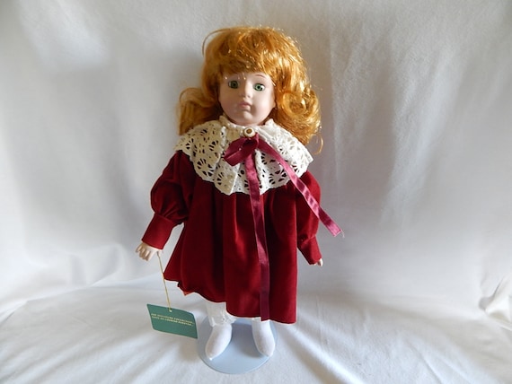 Vintage Studio 5 Signature Collection Christmas Porcelain Doll Etsy