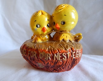 Vintage Enesco Nest Egg Savings Bank