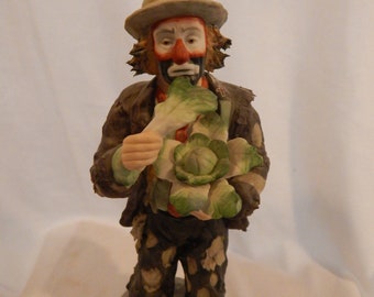 Emmett Kelly  Jr. Collectible  Clown Figurine/ Statue Limited Edition Exclusively for Flambro