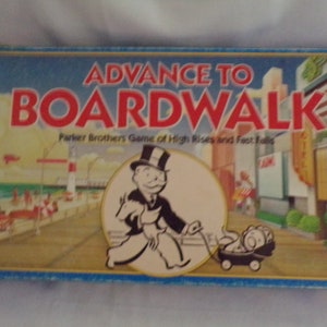 Vintage Parker Brothers 1985 Advance to Boardwalk Board Game no-0014