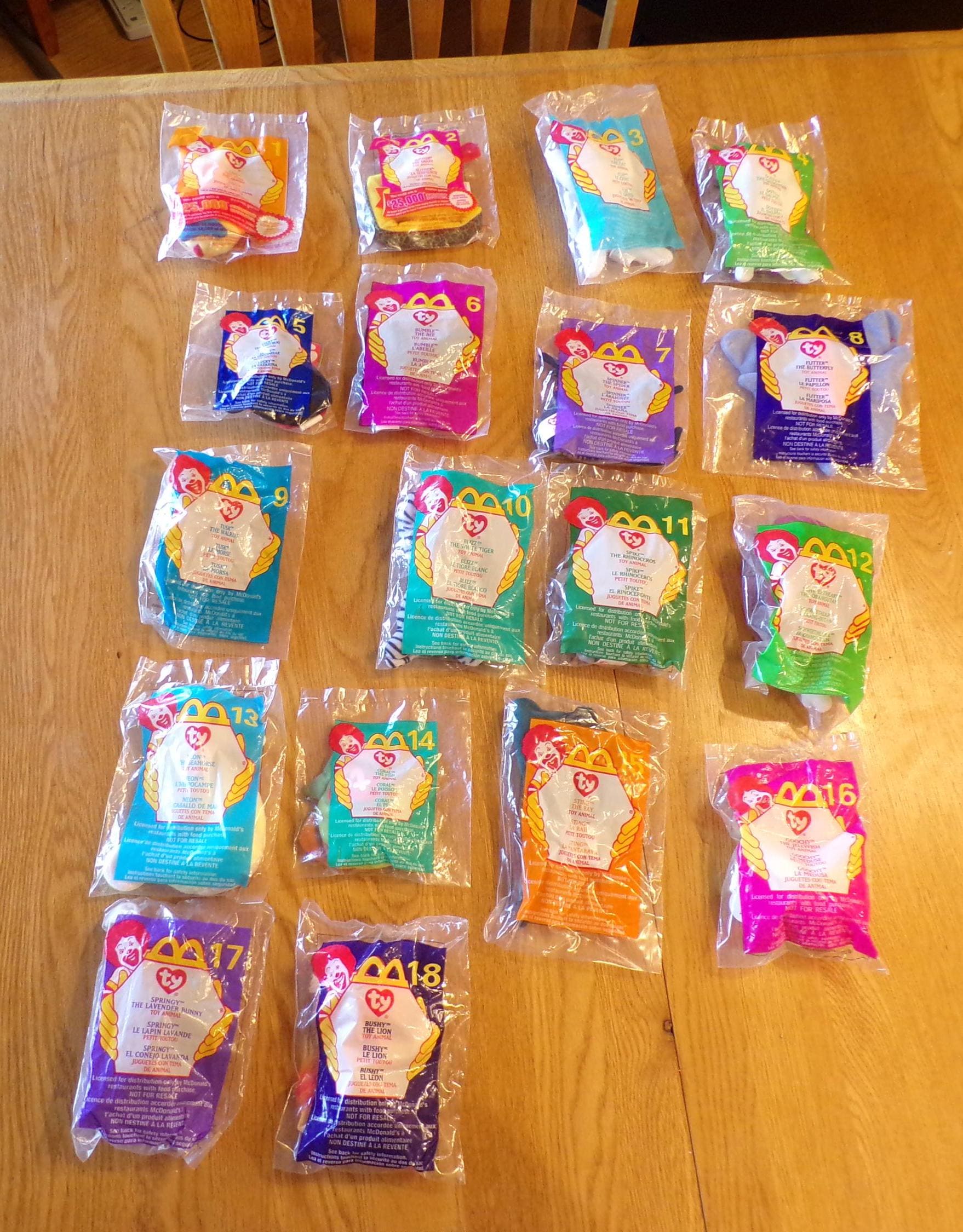Vintage McDonalds Teenie Happy Meal TY Beanie Babies