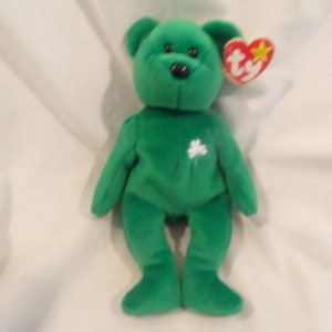 Vintage TY Beanie Babies &quot;Erin&quot; the Irish Bear