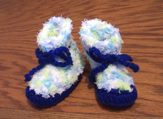 fuzzy baby booties