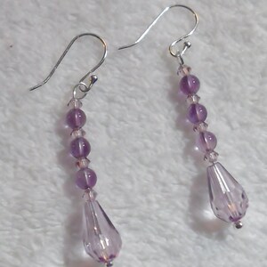 Amethyst Gemstones and Crystals Earrings by Woven Beads Browbands