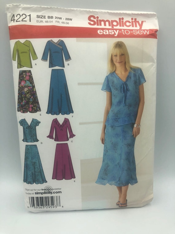 Uncut SIMPLICITY Sewing PATTERN 4221 Misses' Women's - Etsy