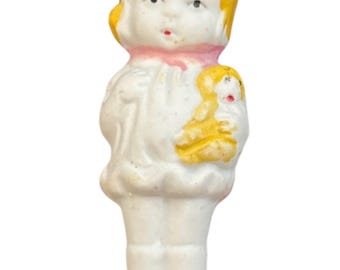 1930s FROZEN CHARLOTTE Penny DOLL Bisque 2.5" Japan Jd4-11
