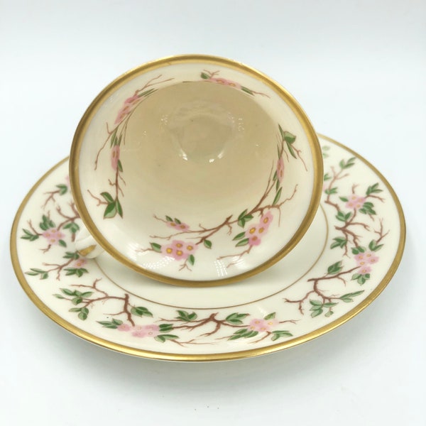 1940's FRANCISCAN CHINA DEMITASSE cup and Saucer Made in California Gs1A-118