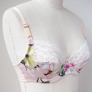 Instant Download PDF lingerie sewing pattern for an underwire bra engineered for great shaping and support Marlborough Bra image 2
