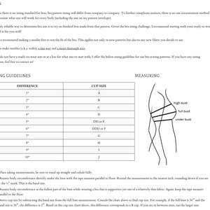 Instant Download PDF lingerie sewing pattern for an underwire bra engineered for great shaping and support Marlborough Bra image 6