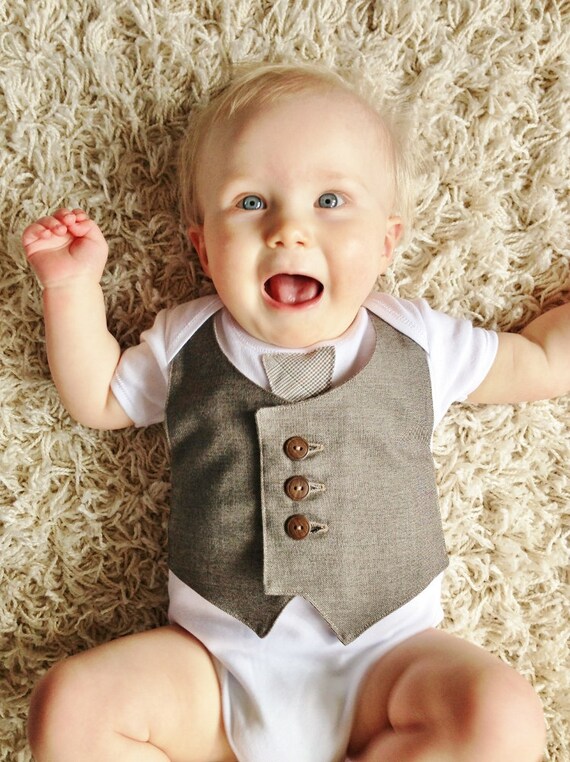 Items similar to CUSTOM, pick your own colours, waistcoat and tie baby