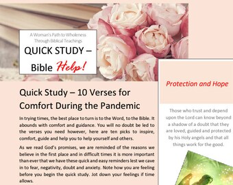 Quick Study Bible Help - 10 Verses for Comfort During the Pandemic