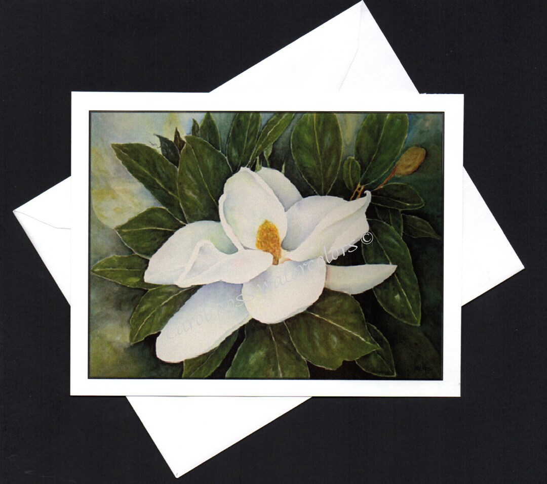 Magnolia - Blank Note Cards - Etsy