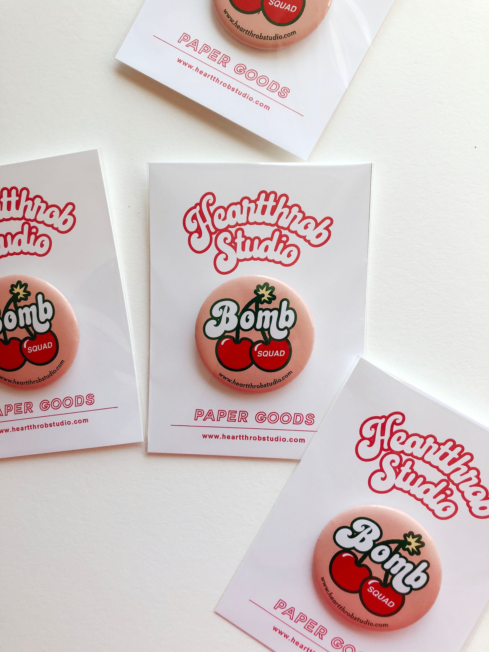 Cherry Bomb Button Pinback Button with Cherry Illustration Etsy