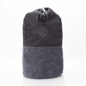 Monogrammed Laundry Bag Linen White Hemstitch Lingerie Bag Wedding