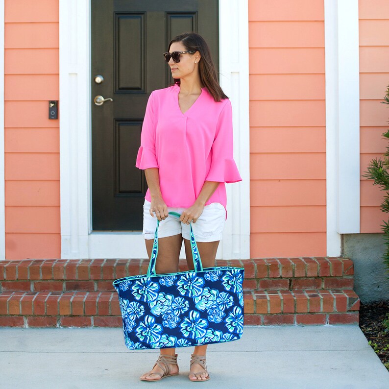 Monogram Ultimate Shoulder Tote Bag Beach Bag Monogrammed
