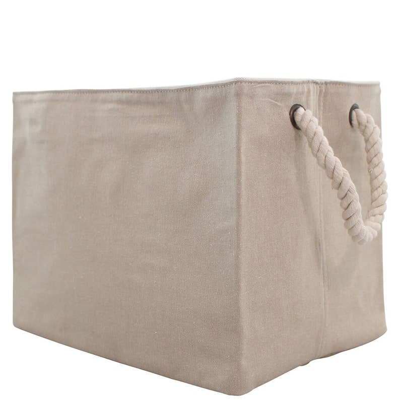 Monogrammed Jute Tub Rope Bin Storage Monogram Toy Closet Gift Etsy