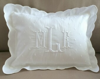 etsy monogram pillow
