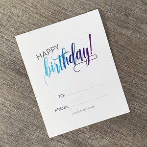 Happy Birthday Sticker Gift Tag | Birthday Gift Tag
