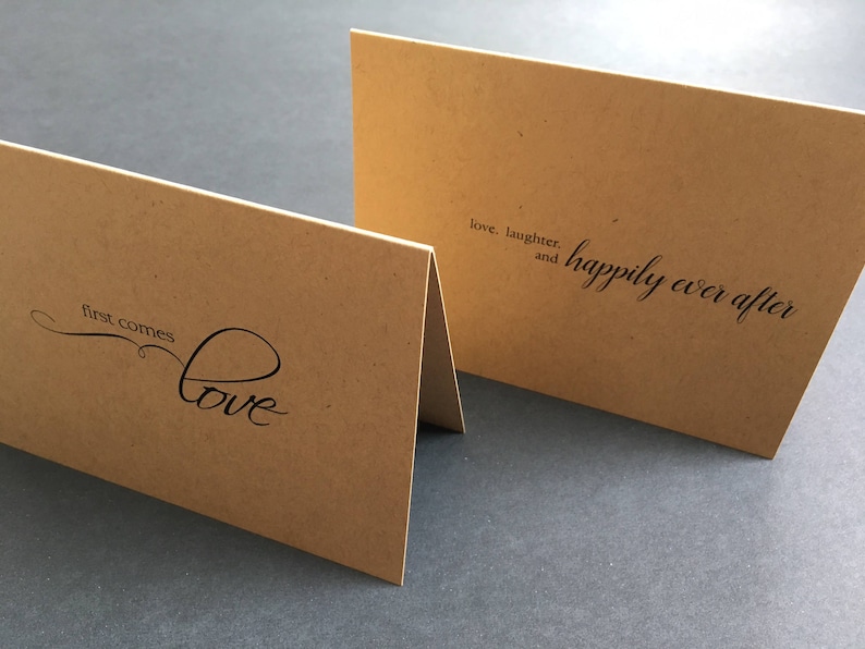 kraft paper notecards perfect from the couple or to them! The Bridal Collection