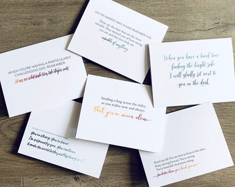 Envoi de la collection d'assistance | Cartes de correspondance encourageantes et inspirantes