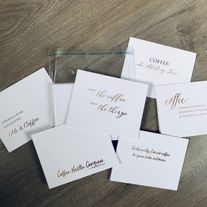Coffee & Conquer Kartensammlung | Kaffee-Briefkarten Set