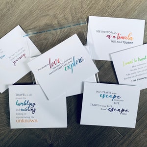 Travel Lovers Notecards | General Travel-inspired Card Set