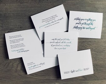 Collection Sympathie | Notes de sympathie | Cartes pour les temps de perte