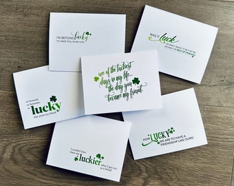 Cartes de correspondance de chance d'amitié | Cartes d'amitié pour la Saint-Patrick