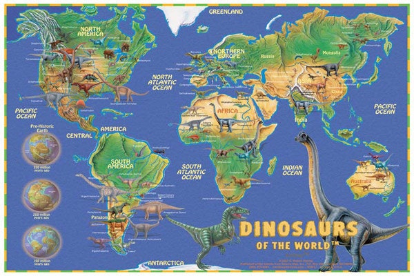 show me all the dinosaurs in the world