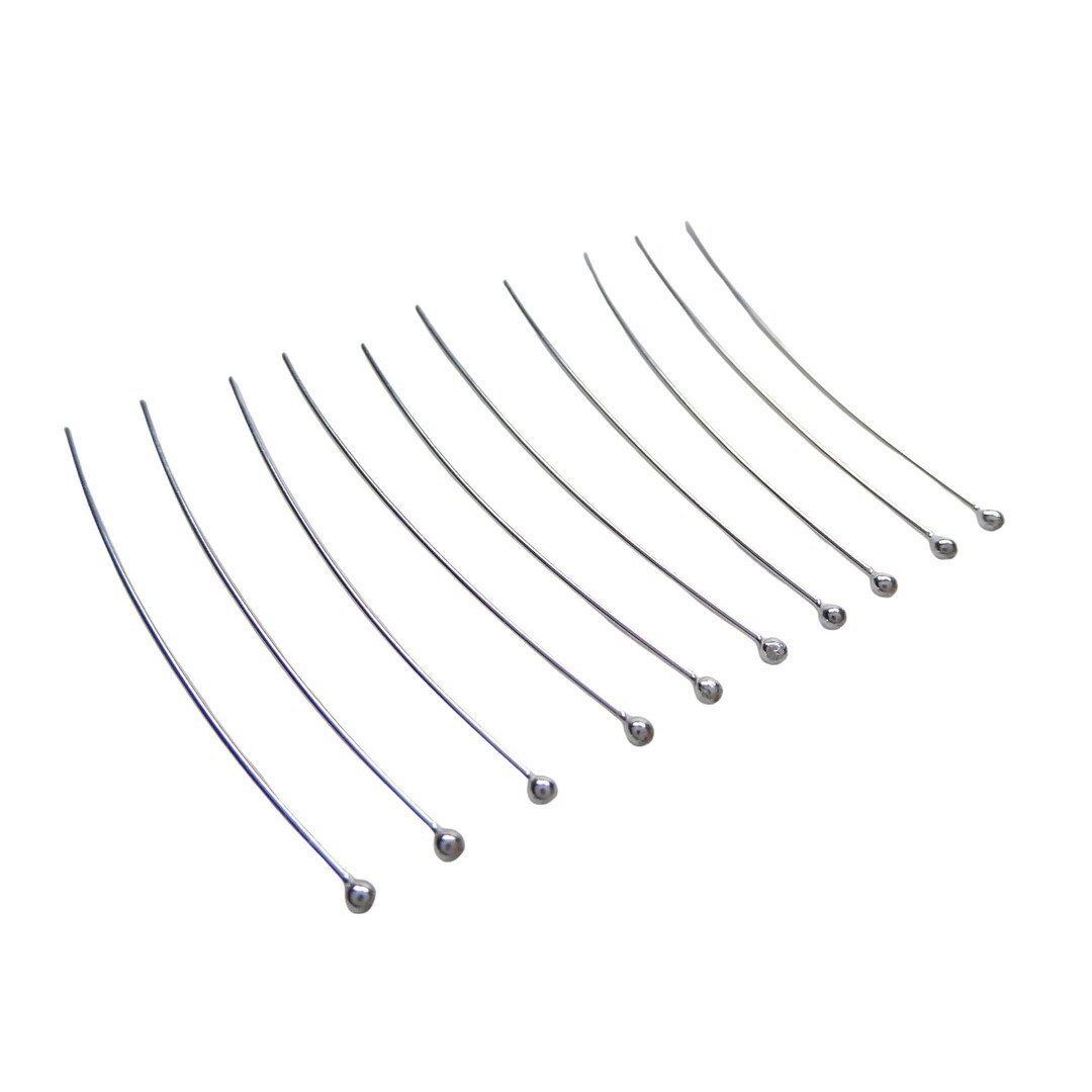 925 Sterling Silber Kugelkopfnadeln | Schmuckzubeh? Produktbild-Vorschau 3