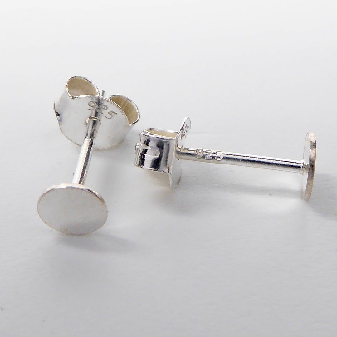 Ohrstecker Rohling 925 Silber