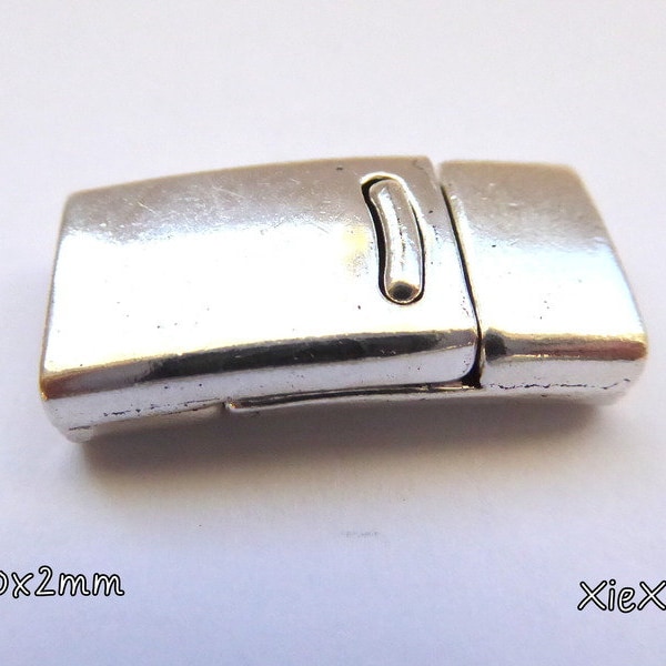 3 Stk. Magnetverschlüsse für Lederband 10x2mm