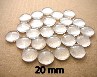 50 Stk. Glas Cabochon 20 mm