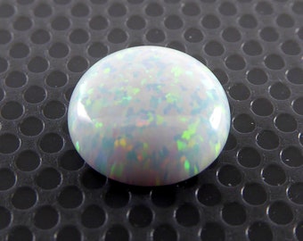 8mm  lab Opal Stein  Cabochon weiß zur Herstellung von hochwertigem Schmuck