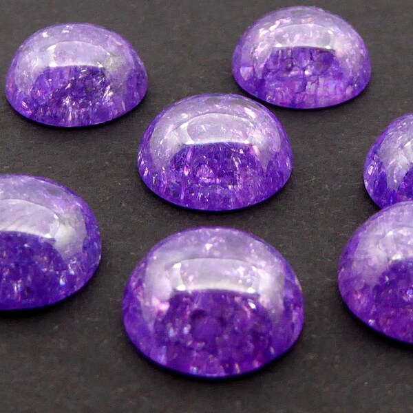 4 Stück Ice Zirkonia 10mm Cabos Mysterious Purple