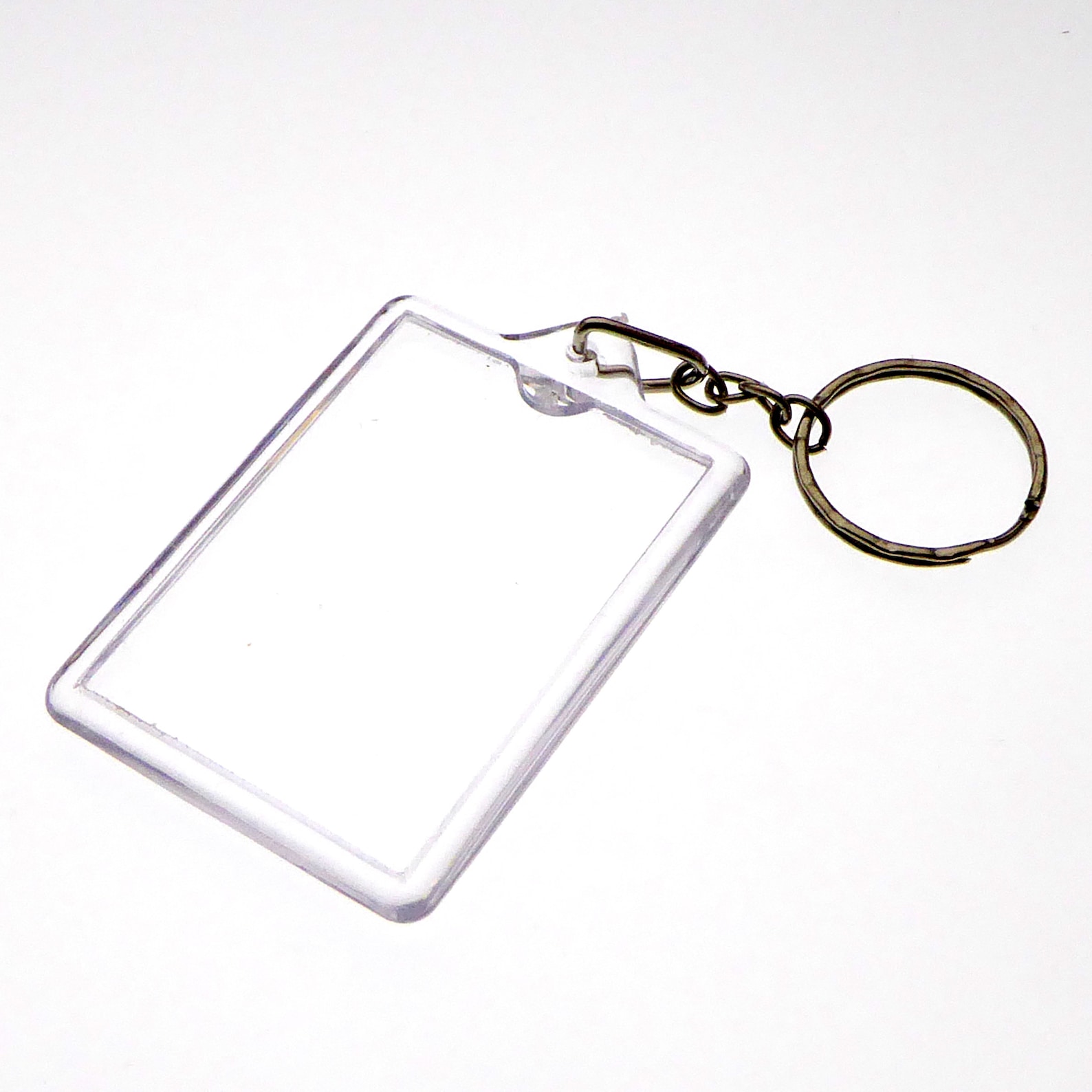 10 Pieces Acrylic Keychain & Keychain Rectangle Transparent Etsy