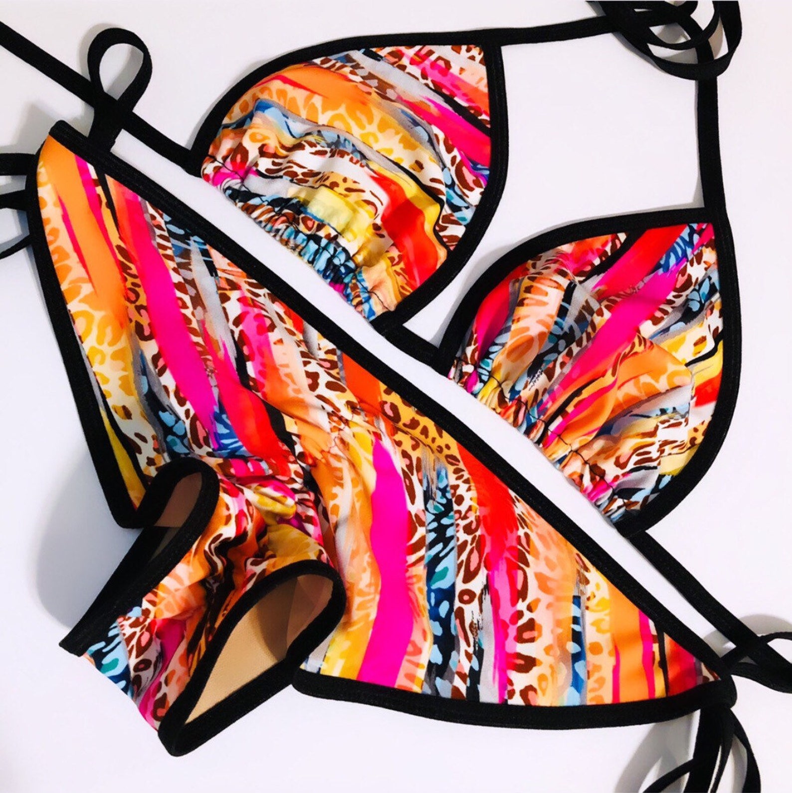 Custom swimwear custom bikinis animal print bikini handmade Etsy