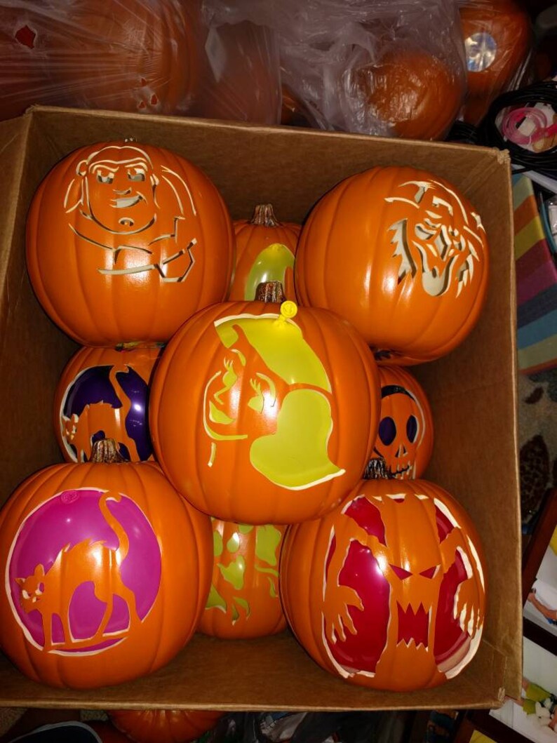 9 Hand Carved Foam Pumpkin Etsy
