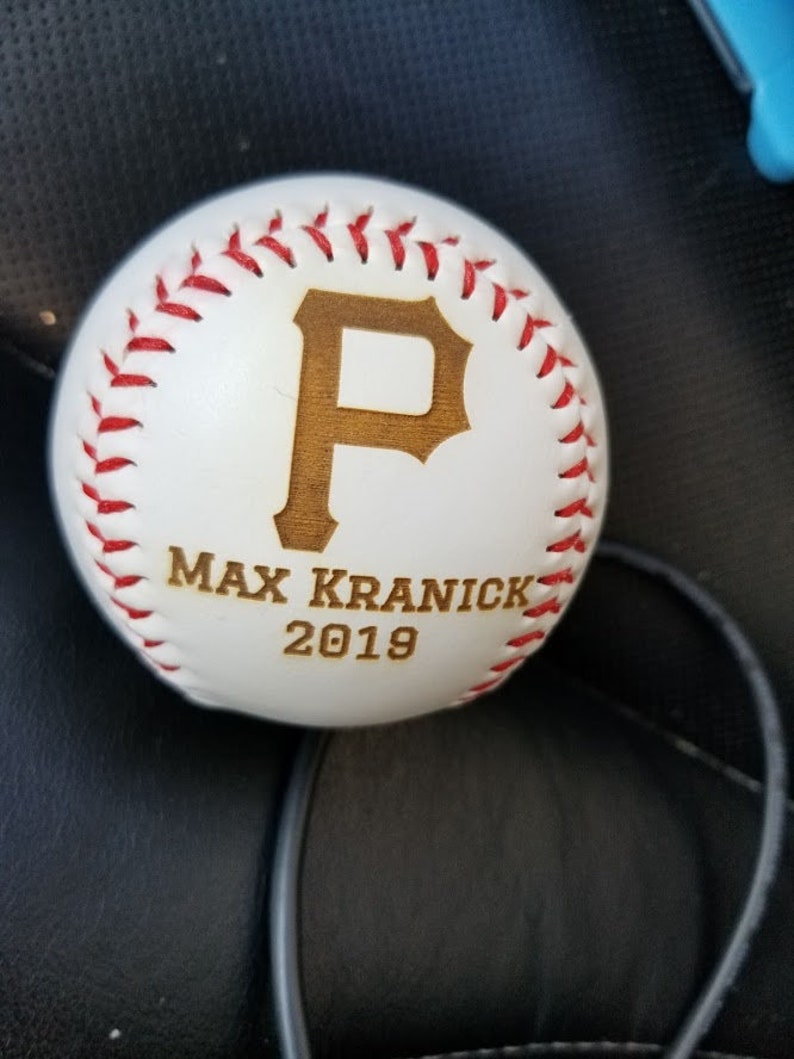 Laser Engraved Leather Baseballs Etsy