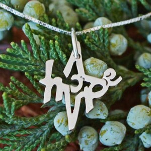 Hope Star Necklace - &quot;A Little Hope Silver Star Necklace,&quot; Star Necklace in Sterling Silver, Mother&#39;s Day, Star Jewelry, Hope Jewelry