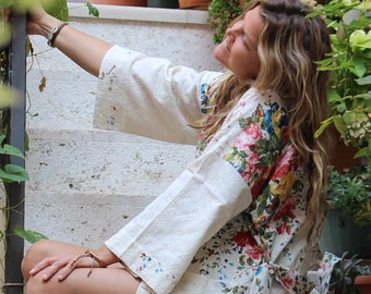 Orchard Blossom Long Kimono