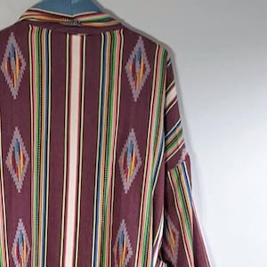 Striped Cotton Kimono Robe ~ Mens Dressing Gown ~ Organic Cotton Lounge Robe for Men ~ Lightweight House Coat Man ~ Bohemian kimono Jacket