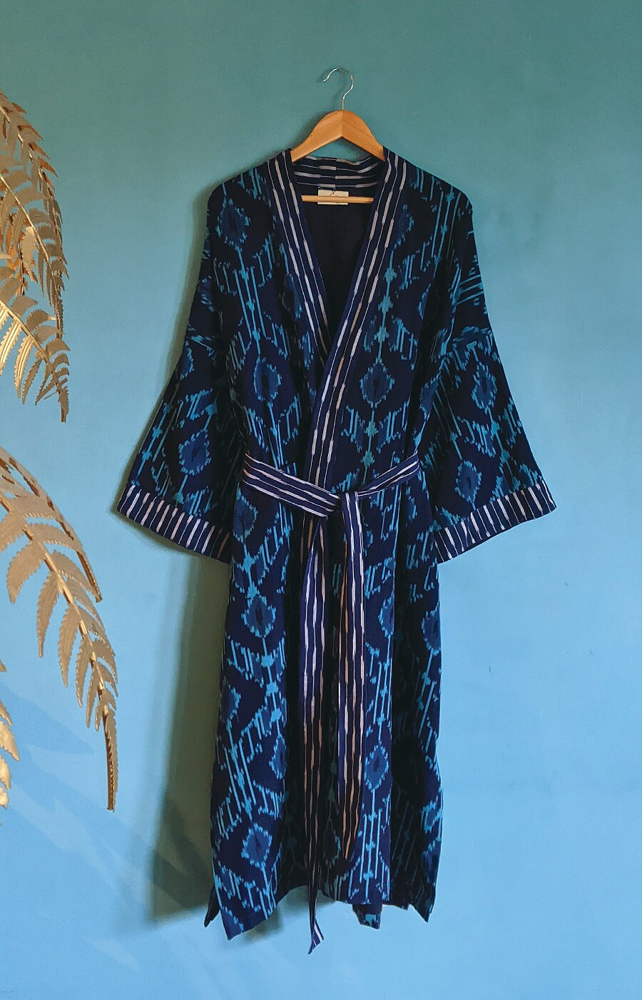 Image of Tulum Organic Cotton Kimono Dressing Gown