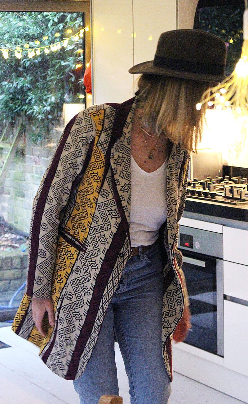Multicolour Striped Blazer Coat ~ Retro 70s Vintage Style Multicolour Striped Blazer Coat ~ Retro 70s Vintage Style