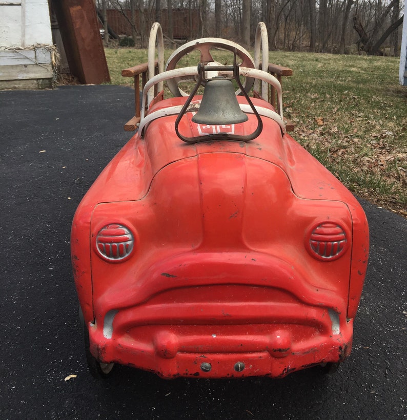 1950's Sad Face Murray Firetruck Pedal Car Original LOCAL Etsy