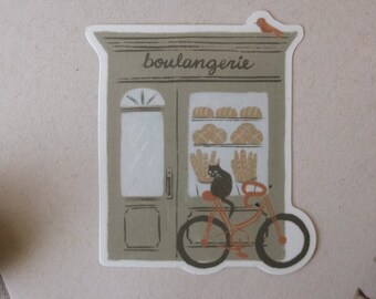 Boulangerie sticker | Cozy Sticker, Weatherproof Sticker, Die Cut Sticker, Laptop Sticker, Apothecary Sticker, Tumbler Sticker