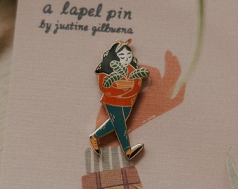 Cute Plant Girls-Gift for Plant Lovers Moms Plant Daughter Hard Enamel Pins Dads Parents